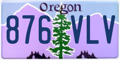 OR license plate 876VLV