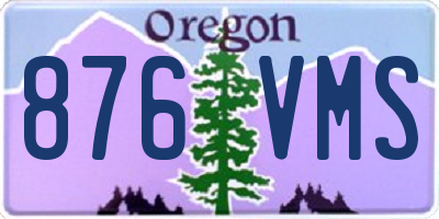OR license plate 876VMS