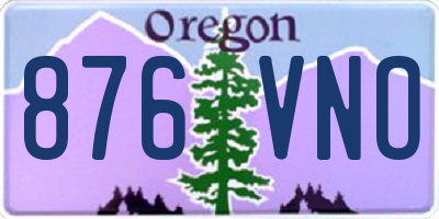 OR license plate 876VNO