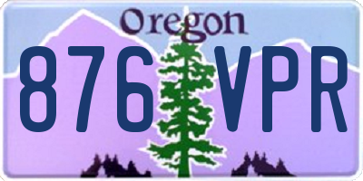 OR license plate 876VPR