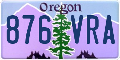 OR license plate 876VRA