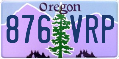 OR license plate 876VRP