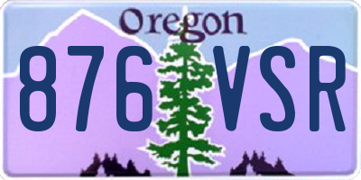OR license plate 876VSR
