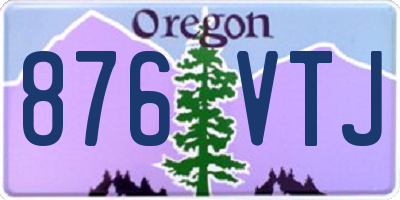 OR license plate 876VTJ