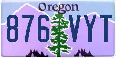 OR license plate 876VYT