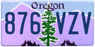 OR license plate 876VZV