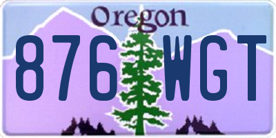 OR license plate 876WGT