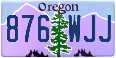 OR license plate 876WJJ