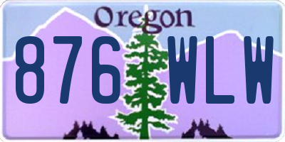 OR license plate 876WLW