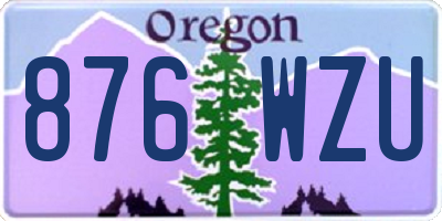 OR license plate 876WZU