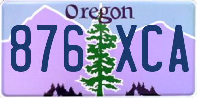 OR license plate 876XCA
