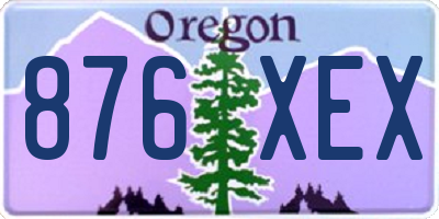 OR license plate 876XEX
