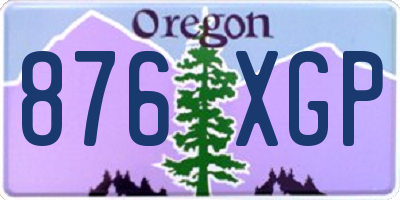 OR license plate 876XGP