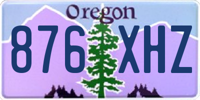 OR license plate 876XHZ