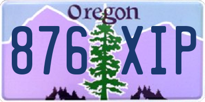 OR license plate 876XIP