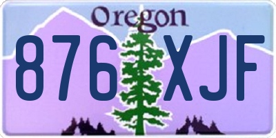 OR license plate 876XJF