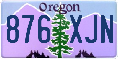 OR license plate 876XJN