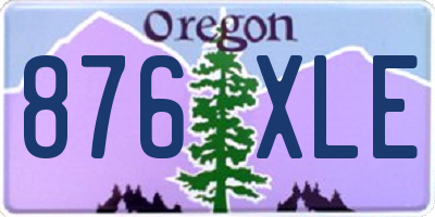 OR license plate 876XLE