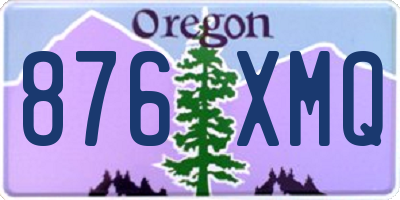 OR license plate 876XMQ
