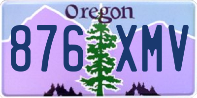 OR license plate 876XMV