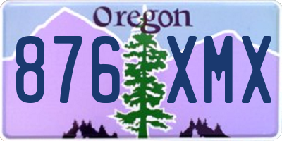 OR license plate 876XMX