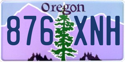 OR license plate 876XNH