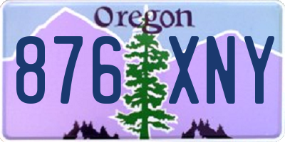 OR license plate 876XNY
