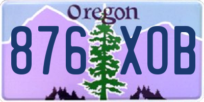 OR license plate 876XOB