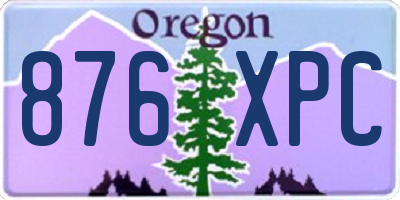 OR license plate 876XPC