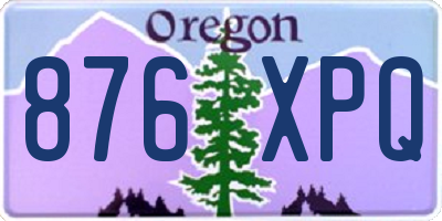 OR license plate 876XPQ