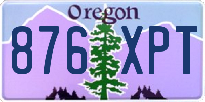 OR license plate 876XPT
