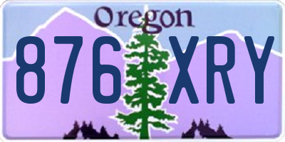 OR license plate 876XRY