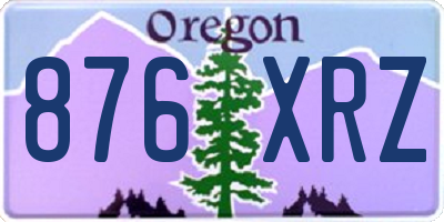 OR license plate 876XRZ