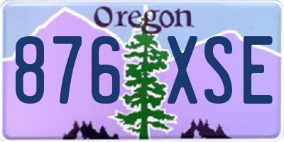 OR license plate 876XSE