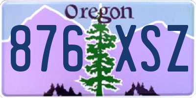OR license plate 876XSZ