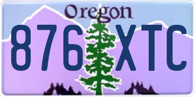 OR license plate 876XTC