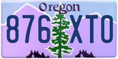 OR license plate 876XTO