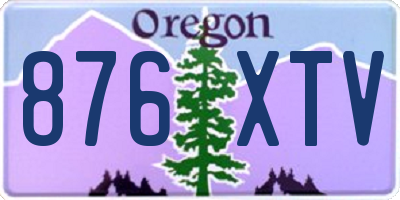 OR license plate 876XTV