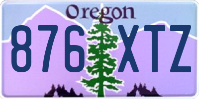 OR license plate 876XTZ