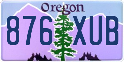 OR license plate 876XUB