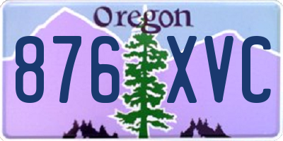 OR license plate 876XVC