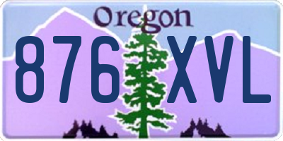 OR license plate 876XVL