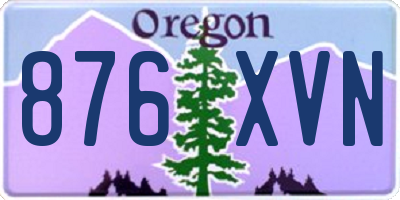 OR license plate 876XVN