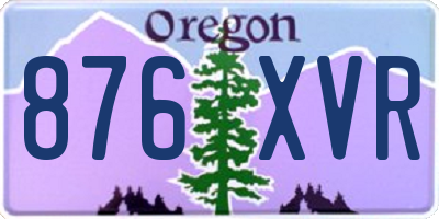 OR license plate 876XVR