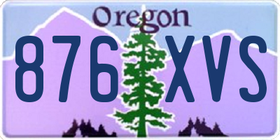 OR license plate 876XVS