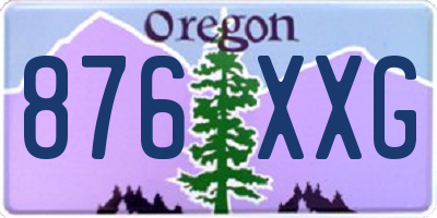 OR license plate 876XXG