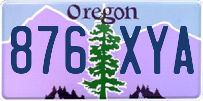 OR license plate 876XYA