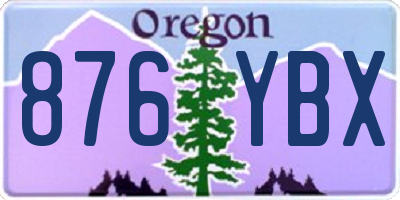 OR license plate 876YBX