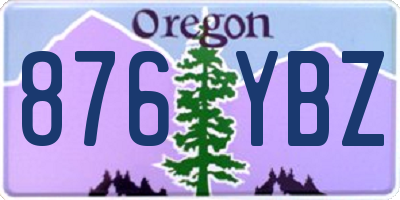 OR license plate 876YBZ