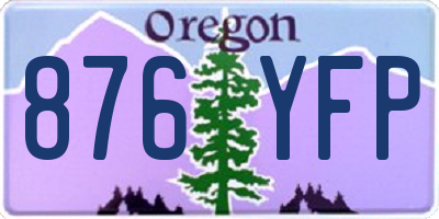 OR license plate 876YFP